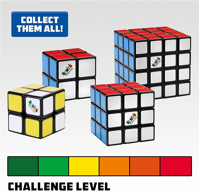 Rubik’s Connector Snake, Two-Pack Cubes 3D Puzzle Game Stress Relief Fidget Toy Activity Cube Travel Game Gift Idea, for Adults & Kids Ages 8 and up