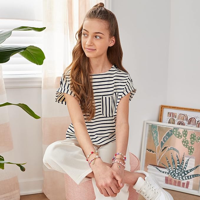 Make It Real - Juicy Couture Mini Crystal Sunshine - DIY Charm Bracelet Making Kit - Friendship Bracelet Kit with Swarovski Crystal Charms - Arts & Crafts Bead Kit for Girls - Makes 5 Bracelets