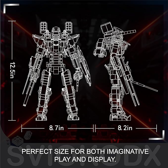SVIOKODX Mecha Building Block Sets,Bladed Attacker Robot Model Kits for Adults,Cool Bricks Mech，Collectible Kits for Kids Boys 8+ (1099 PCS)