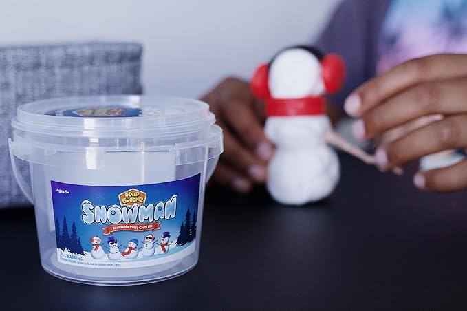 Snowman Craft Kit 3 Pack – Build, Play, and Display 3 Air-Dry Clay Snowmen All Christmas & Winter