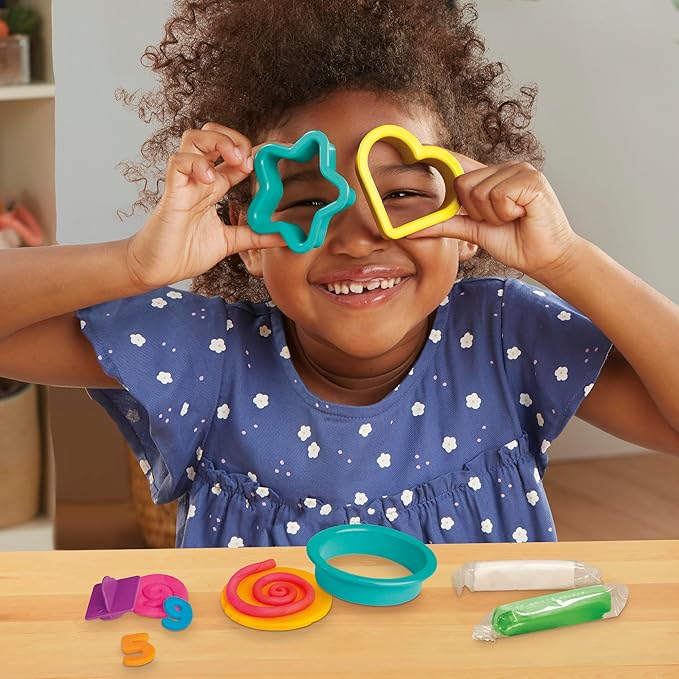 Play-Doh Numbers and Shapes Playset with 17 Tools & 20 Compound Sticks, Kids Arts & Crafts, Preschool Toys, Easter Gifts for Girls & Boys, Ages 3+