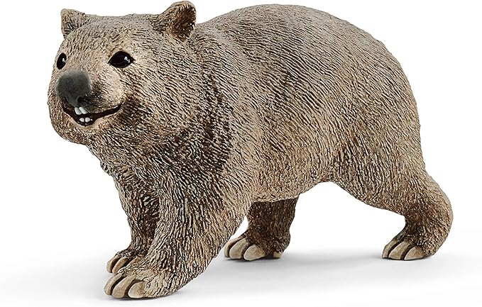 Schleich Wild Life, Realistic Australian Animal Toys for Kids Ages 3 and Above, Wombat Toy Figurine