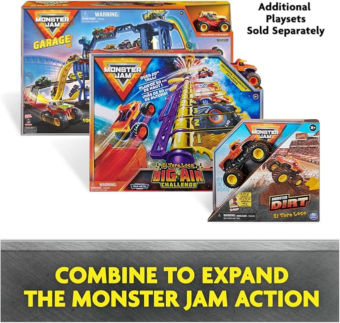 Monster Jam, Dueling Dragon Playset with Exclusive 1:64 Scale Dragon Monster Truck, Kids Toys for Boys Ages 3 and up