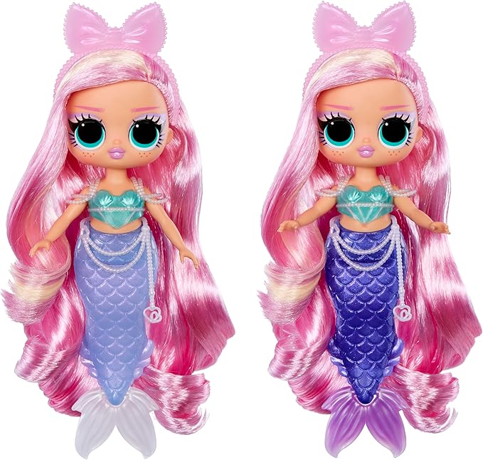 LOL Surprise Tweens Mermaid Lola Waves Fashion Doll with Color Changing Tail, Movable Fin, and Beautiful Accessories – Toy Gift for Kids Ages 4+