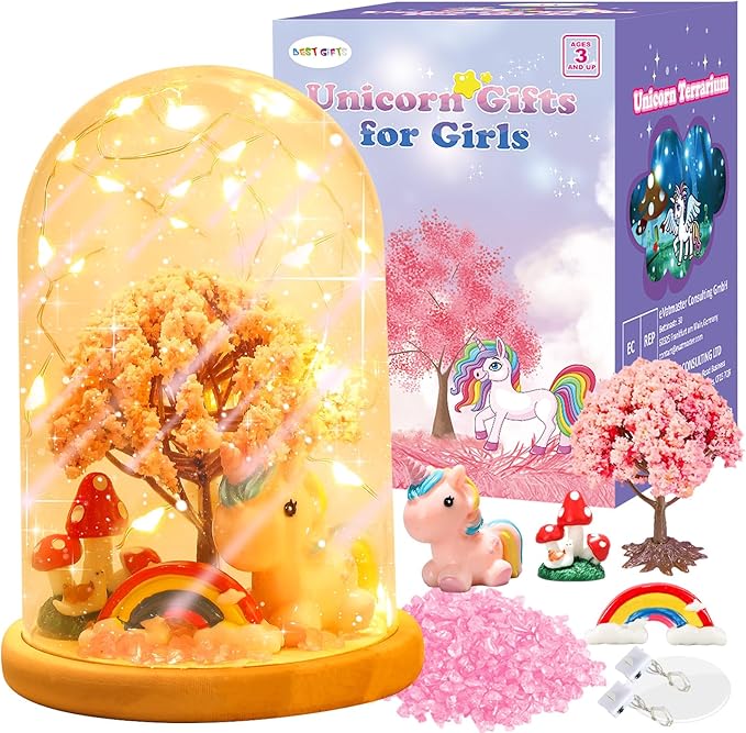 HONGID Make Your Own Unicorn Night Light - Unicorn Craft Kit for Kids,Unicorn Toys for Girls,Kids Christmas Gifts for Teen Girls Age 3+
