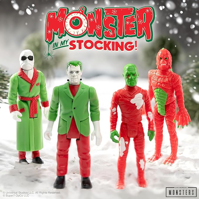 Super7 Universal Monsters Blind Box Flat - (12 Pack) 3.75" Universal Monsters Movies Action Figure Classic Movie Collectibles and Retro Toys