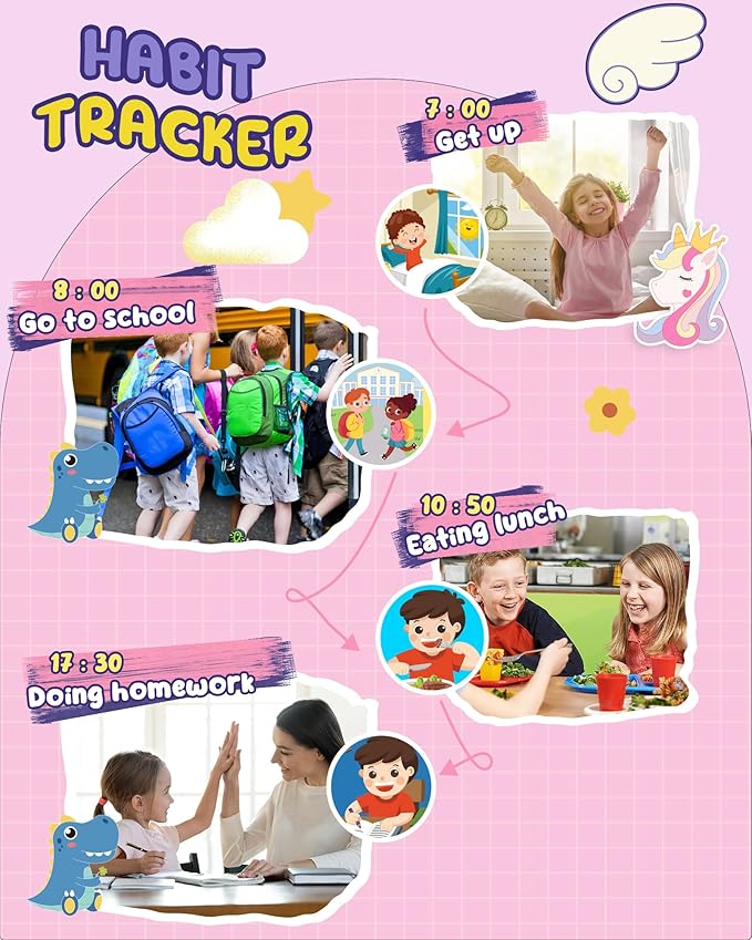 UCIDCI Kids Smart Phone Toys for Girls Ages 3-7 with Dual Camera - Toddler Phone Toys with Learning Games, Travel Toys with MP3 Music Player for Christmas, Birthday Gifts for 3 4 5 6 7 Year Old Boys