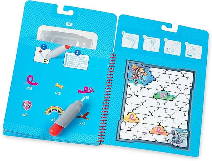 Melissa & Doug PAW Patrol Water Wow! Skye Water Reveal Travel Book Activity Pad | 3+ | Gift for Boy or Girl