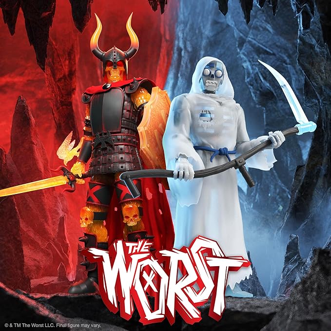 Super7 ULTIMATES! The Worst Robot Reaper (Frozen Death) - 7" The Worst Action Figure with Accessories Collectibles and Retro Toys