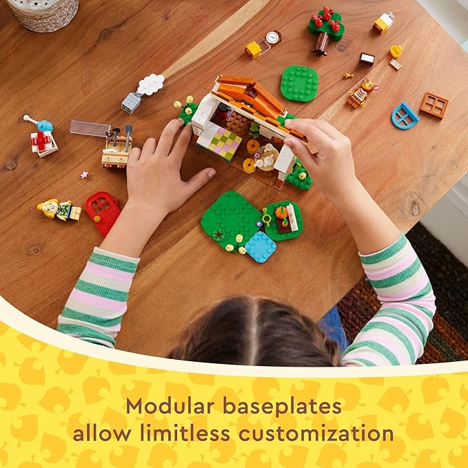 LEGO Animal Crossing Isabelle’s House Visit, Buildable Creative Toy for Kids, Includes Fauna and more Animal Crossing Toy Figures, Video Game Toy, Birthday Gift for Girls and Boys Ages 6 and Up, 77049