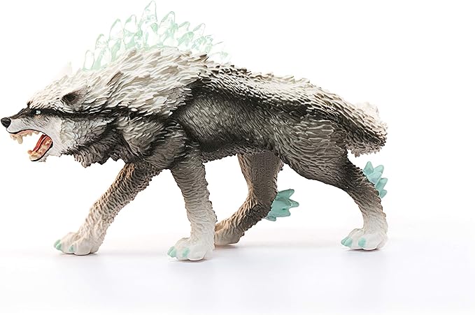 Schleich Eldrador Monster Creatures Mythical Snow Wolf Action Figure - Magical Ice Monster Snow Wolf Animal Figurine, Ferocious Enchanting Realistic Creature Toy for Boys, Girls, Gift for Kids Age 7+