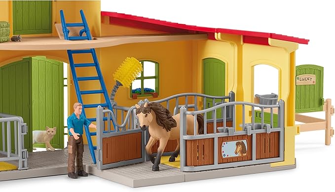 Schleich Farm World Giant 123-Piece Playset Pack with Farmhouse, Chicken Coop, Horse Stall, Farm Toys for Toddlers Ages 3+