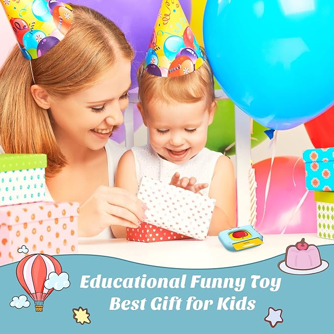 Talking Flash Cards for Toddlers 1-3, ABC Learning Toddler Toys with 384 Sight Words, Autism Sensory Toys for Autistic Children, Montessori Toys Pocket Speech Educational Learning Interactive