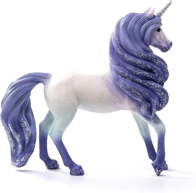Schleich bayala, Unicorn Toys for Girls and Boys, Mandala Unicorn Stallion Unicorn Figurine, Purple, Ages 5+