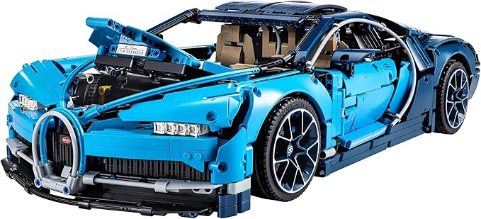 LEGO Technic Bugatti Chiron 42083 Race Car Building Kit and Engineering Toy, Adult Collectible Sports Car with Scale Model Engine (3599 Pieces)