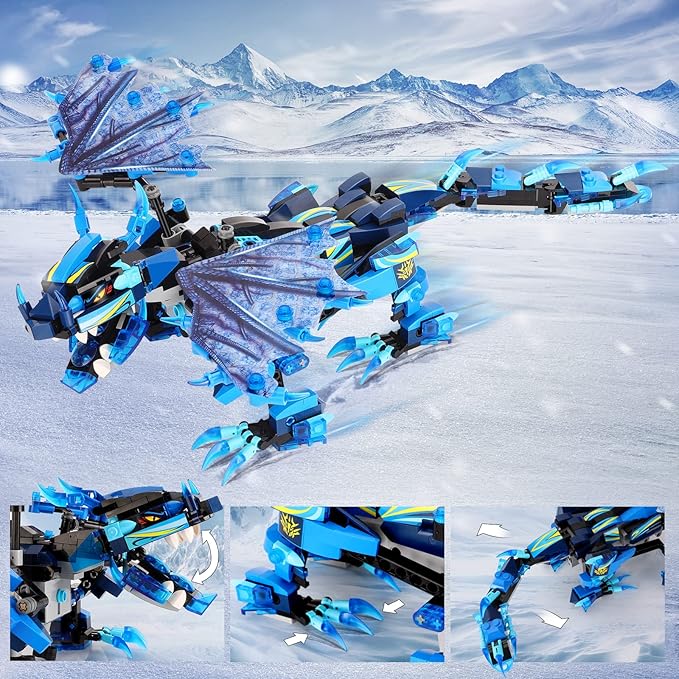 Sillbird Hurricane Dragon Building Kit, Remote & App-Controlled STEM Projects for Kids Age 8-12 Christmas Thanksgiving Birthday Toys Gifts for Boys Girls Age 7 8 9 10 11 12 14-16+ (549 Pieces)