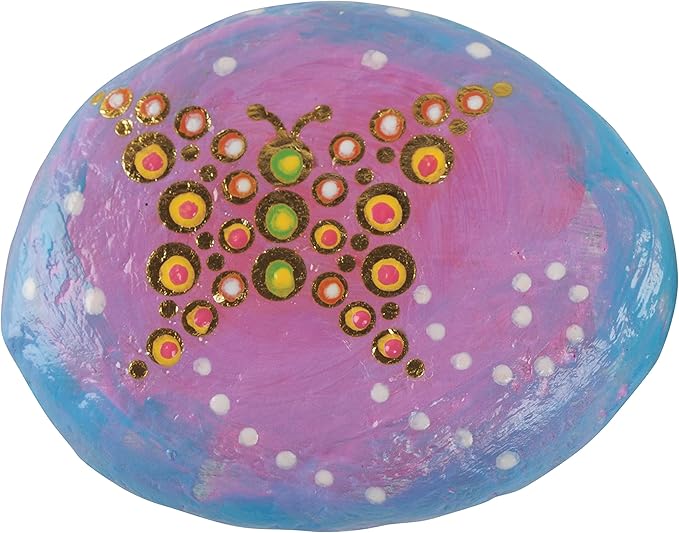 Creativity for Kids Hide and Seek Dot A Rock: Paint and Hide 10 Mandala Rocks - Rock Painting Kits for Ages 6-8, Kids Craft Kit