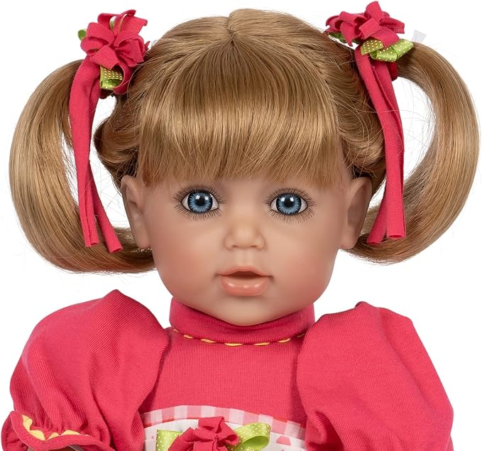 Adora Toddler Time Babies, 20" Premium Doll with Hand Painted Eyelashes and Face, Fresh Baby Powder Scent and Removable Clothing, Birthday Gift for Ages 6+ - Polka Dot Picnic