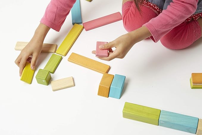 42 Piece Tegu Magnetic Wooden Block Set, Sunset, 1-99 years old