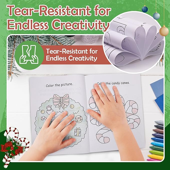 Christmas Coloring Books for Kids Ages 4-8, 24 Pack Christmas Coloring book for Kids, 9" X 11" Coloring Book Christmas Party Favors, Christmas Coloring Book Bulk Party Supplies