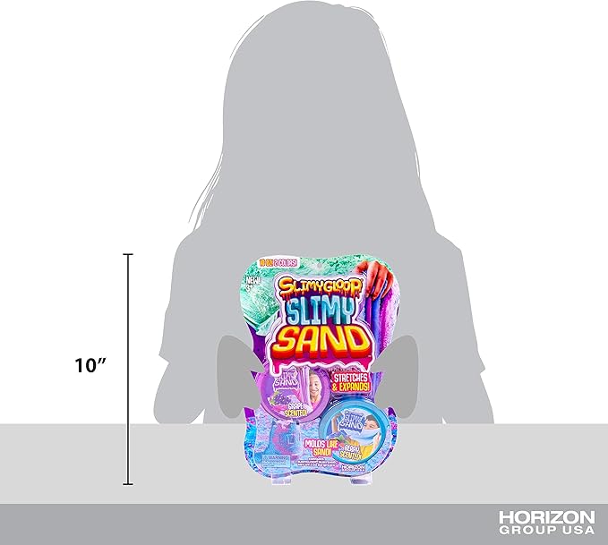 SLIMGLOOP Slimy Sand Twist, 10oz. Blue/Purple Play Sand, 2-in-1 Grape/Berry Scented, Moldable Expandable Sand, Great Sensory Activity for Tactile Fun, Toys for Kids Ages 3, 4, 5, 6, 7