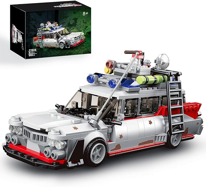 HI-REEKE Buster ECTO-1 Building Kit for Adult, Ghost Speed Champion Car Creator Building Blocks Toy Set Creator-605PCS