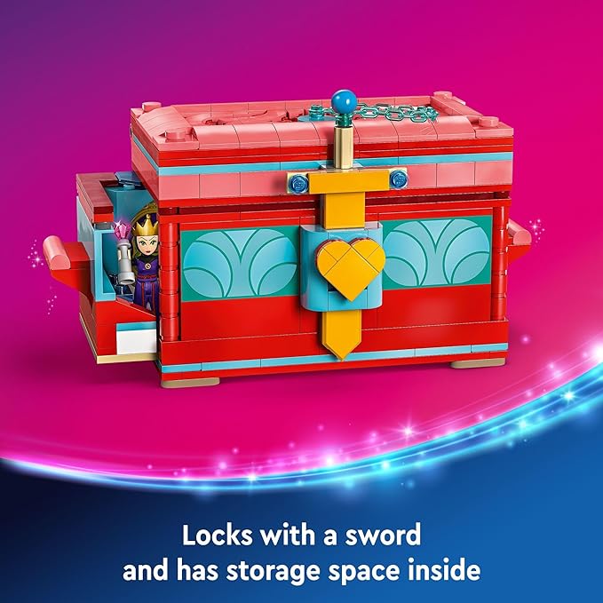 LEGO ǀ Disney Snow White’s Jewelry Box, Snow White and The Evil Queen Mini Doll Figures, Building Disney Toy for Kids, Birthday Gift for 6 Years Old Girls and Boys, Play Disney Bracelet, 43276