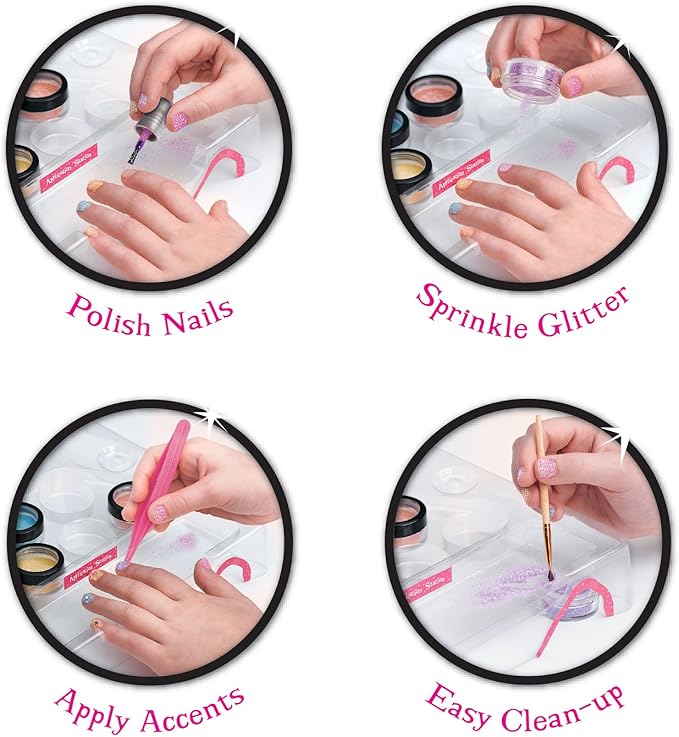 Creativity for Kids Glitter Nail Art - Glitter Manicure Kit for Kits