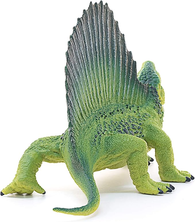 Schleich Dinosaurs, Realistic Dinosaur Figurines for Boys and Girls, Dimetrodon Toy Figurine, Green, Ages 4+