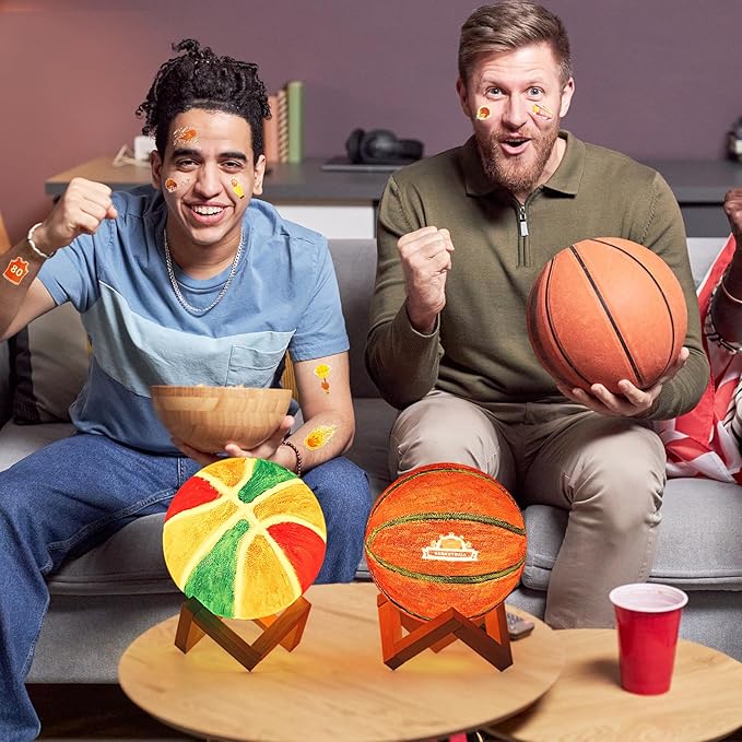 Paint Your Own Basketball Lamp Kit,16 Colors 5.9 Inch DIY 3D Basketball Night Light,Arts and Crafts for Kids Ages 4-12,Art Supplies for Kids Girls Boys Birthday Gifts