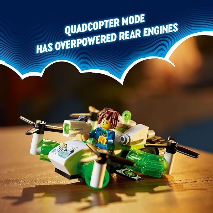 LEGO DREAMZzz Mateo’s Off-Road Car Toy, Kids can Build a Dune Buggy Toy or Quadcopter, Includes Mateo Action Figure and Other Characters from The TV Show, Great Toy for Kids 7 Years Old and Up, 71471