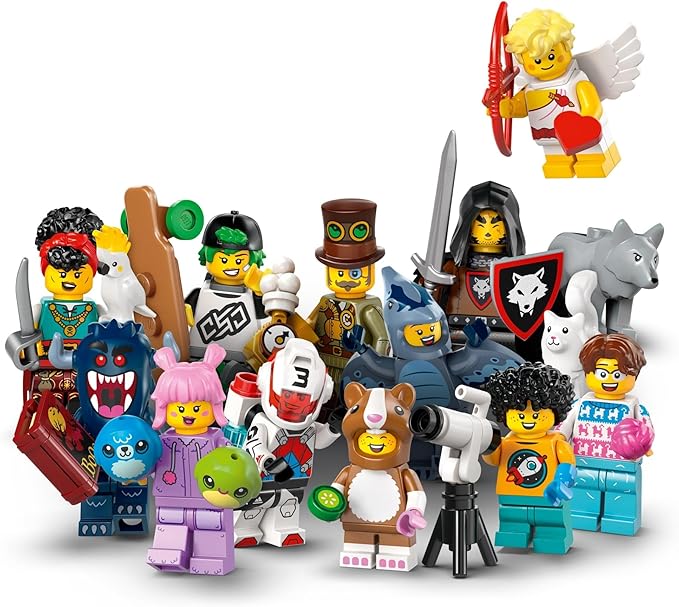 LEGO Minifigures Series 27 6 Pack - Multipack of Collectible Figures for Kids, Boys and Girls, Ages 5+ - Mystery Blind Box of 12 Possible Minifigures - Gift Idea for Birthdays or Events - 66795