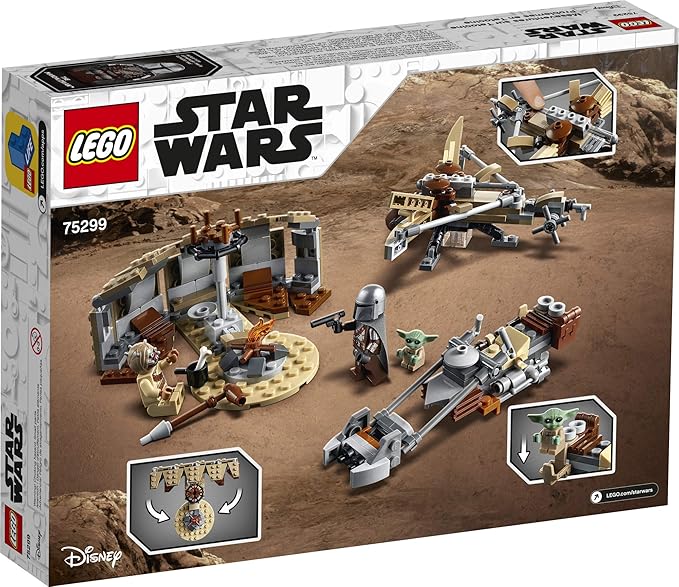 LEGO Star Wars: The Mandalorian Trouble on Tatooine 75299 Awesome Toy Building Kit for Kids Featuring The Child, New 2021 (277 Pieces)