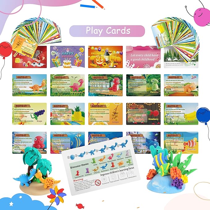 Air Dry Clay 42 Colors, Modeling Clay for Kids, DIY Model Magic Clay, Molding Clay Kit with Sculpting Tools, Non-Sticky Soft and Super Light, Arts and Crafts Gift for Boys Girls Kids.