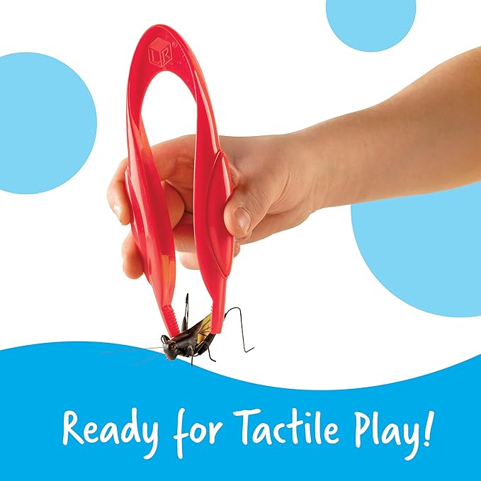 Learning Resources Jumbo Tweezers, Set Of 12, Sorting & Counting, Preschool Science, Homeschool, Toddler Fine Motor Skill Development