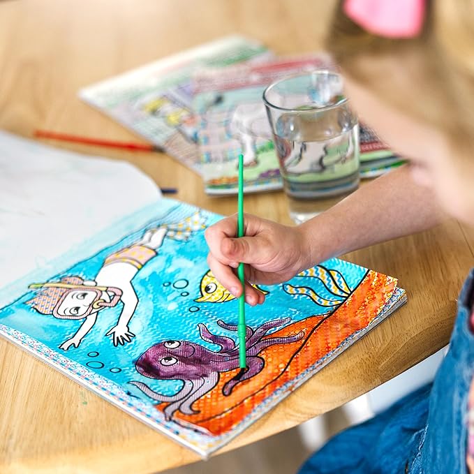 Melissa & Doug My First Paint With Water Activity Books Set - Animals, Vehicles, and Pirates - FSC Certified