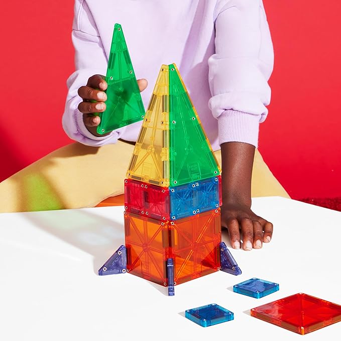 MAGNA-TILES Combo 20-Piece Magnetic Construction Set, The Original Magnetic Building Brand