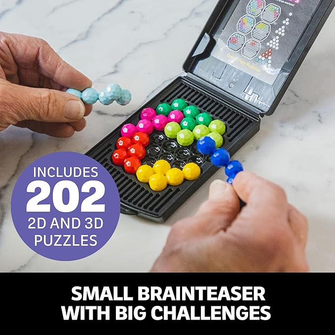 Educational Insights Kanoodle Genius 3-D Puzzle Brain Teaser Game for Adults, Teens and Kids, Travel Games, Gift for Ages 8+