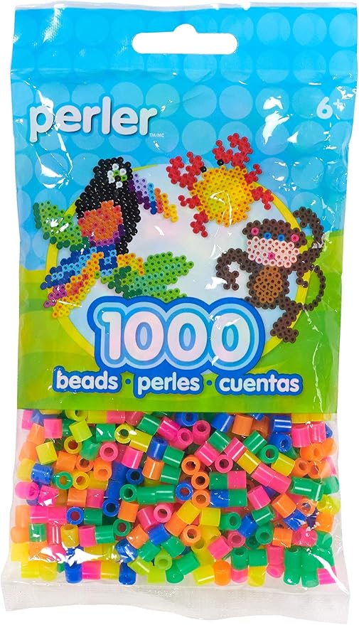 Perler Beads 80-15186 Neon Mix 1000 Beads, Small