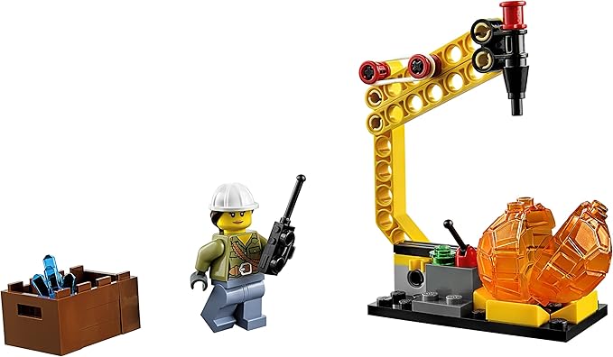 LEGO City Volcano Explorers 60123 Volcano Supply Helicopter Building Kit (330 Piece)