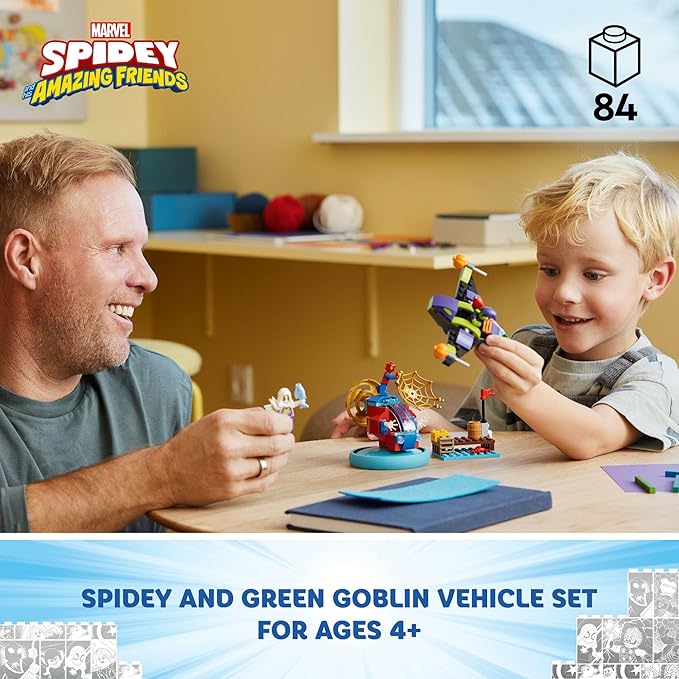 LEGO Marvel Spidey vs. Green Goblin, Super Hero Toy with Green Goblin Figure, Marvel Toy for Young Super Hero Fans, Spider-Man Toy for 4-6 Year Old Kids, 10793