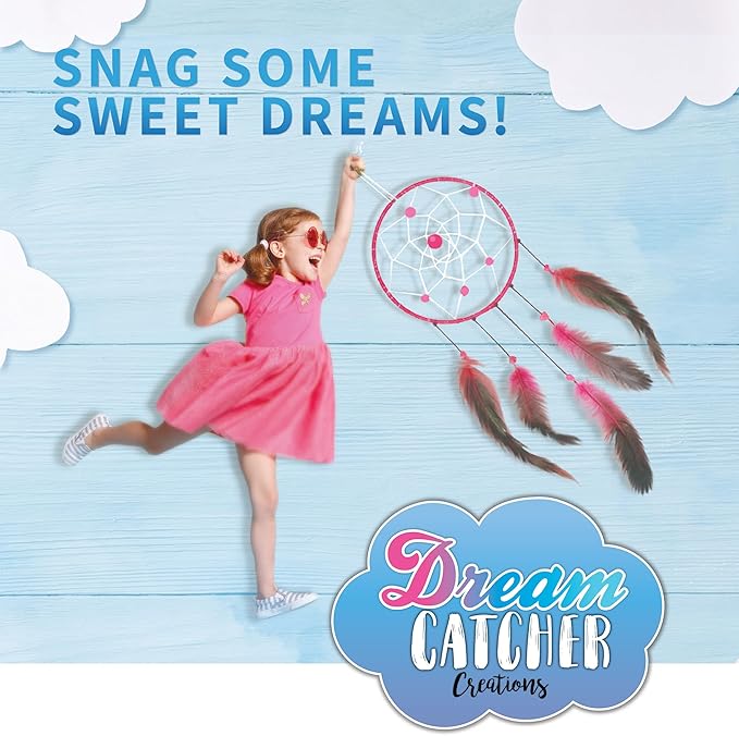 SpiceBox Children's Activity Kits for Kids Dreamcatcher Creations, 7 Ethereal Projects, Craft Kit for Kids