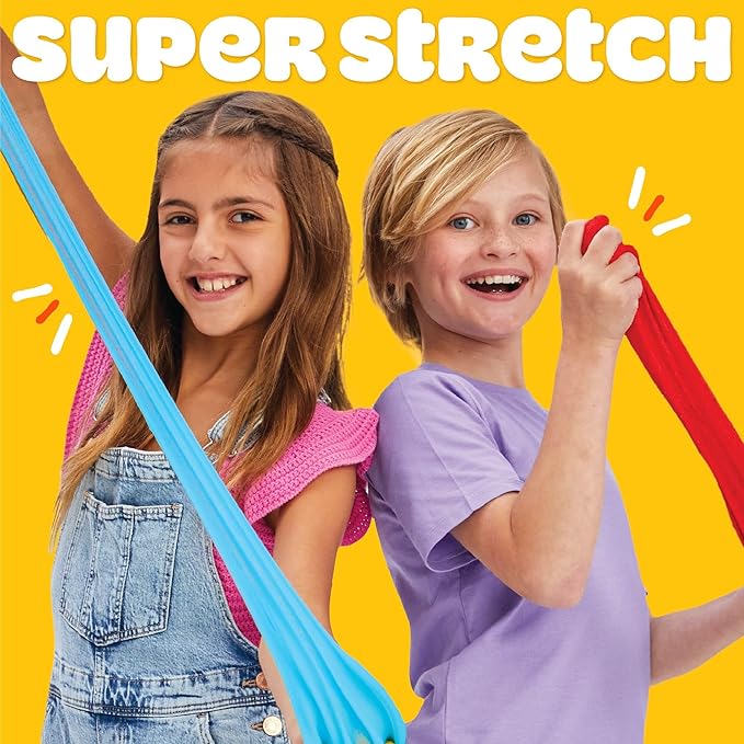 Play-Doh Super Stretch 12 Pack Playdoh Variety, Kit, Gifts for Kids, Popular Kids Toys, Party Favors for Kids 8-12, Compound Packs, Bulk Pack, Kids Gifts 8-12, Sensory Dough