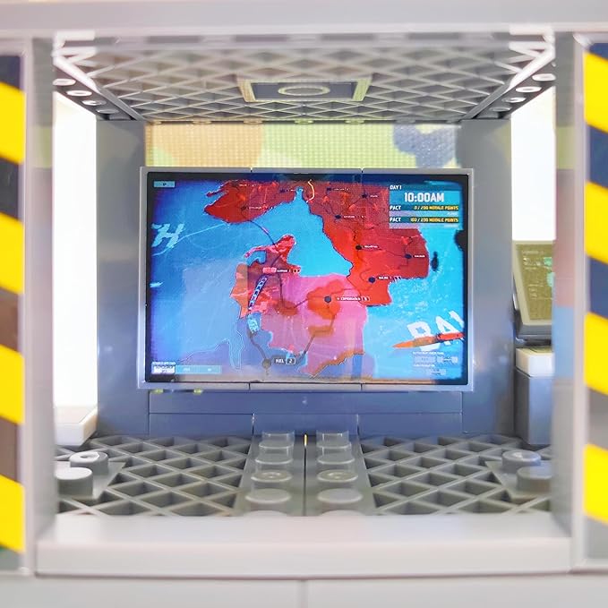 ZHX Modern Military Building Block Toys Camouflage Tent Command Center Army Weapon Shield Accessories with Sentry Guard Tower Set Compatible with Classic Bricks for Kids Age 8 10 12 14 Years