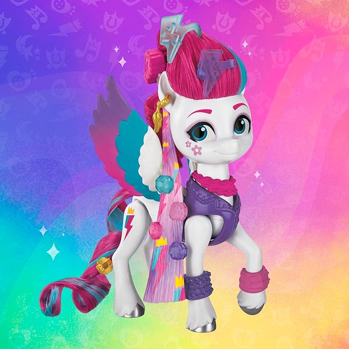 My Little Pony Toys Zipp Storm Style of The Day, 5-Inch Hair Styling Dolls with Fashions, Toys for 5 Year Old Girls and Boys