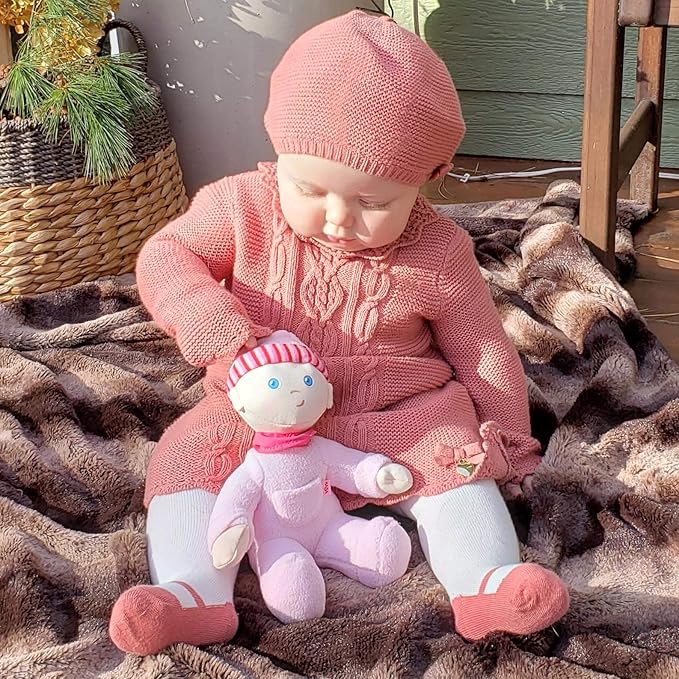 HABA Doll Snug Up Luisa My First Baby Doll, Machine Washable & Safe for Birth & Up, Baby Dolls, Newborn Toys, Baby Girl Gifts