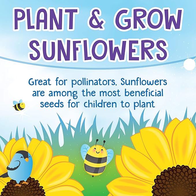 Creativity for Kids Sunflower Garden - Sunflower Growing Kit - Garden Set for Girls and Boys