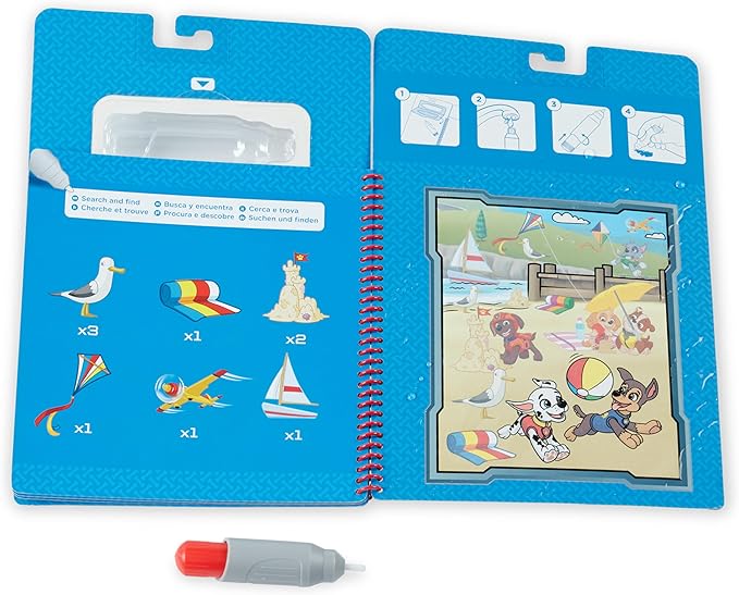 Melissa & Doug PAW Patrol Water Wow! Chase Water Reveal Travel Book Activity Pad | 3+ | Gift for Boy or Girl