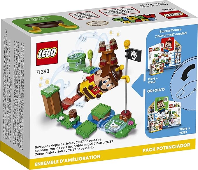 LEGO Super Mario Bee Mario Power-Up Pack 71393 Building Kit; Collectible Gift Toy for Creative Kids; New 2021 (13 Pieces)