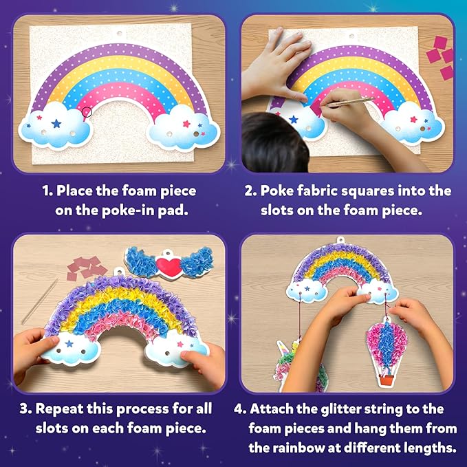 Skillmatics Art & Craft Activity - Poke-in Art Magical Unicorn Dream Decor, Mess-Free Art for Kids, DIY Craft Kits, Creative Activity, Fine Motor Skills, Gifts for Ages 4, 5, 6, 7, 8, 9
